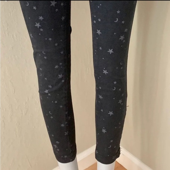 JOIE Park Skinny C Star Print Low-Rise Jeans Caviar Gray Size 25 - Picture 9 of 12